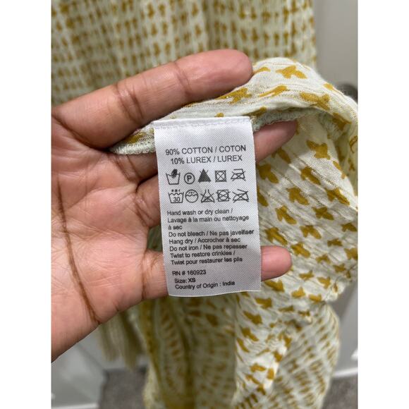 Free People Midnight Dance Maxi Dress in Canary Combo Yellow Sz XS - Picture 5 of 9